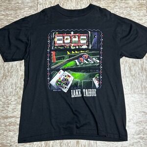 Vintage‎ 1994 Lake Tahoe Graphic T-Shirt L USA